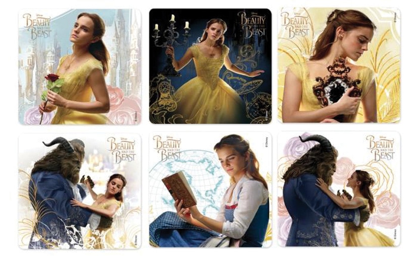 Stickers Beauty & The Beast 100pk