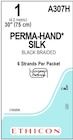 Perma-Hand Suture 1 30" Silk Braid Black 36/Bx