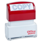 Office Depot Brand Pre-Inked Message Stamp "Copy" Blue Ea