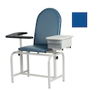Blood Draw Chair Royal Blue Steel 300lb Capacity Ea