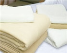 Thermal Blanket Beige Cotton/Polyester 66x90"