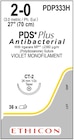 PDS Plus Suture 2-0 27" Triclosan/Polydioxanone Monofilament CT-2 Violet 36/Bx