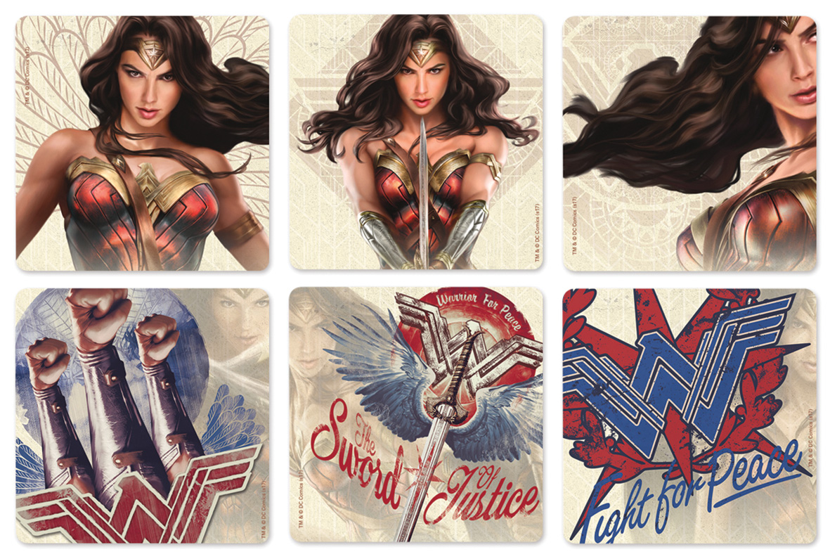 Stickers Wonder Woman 100pk