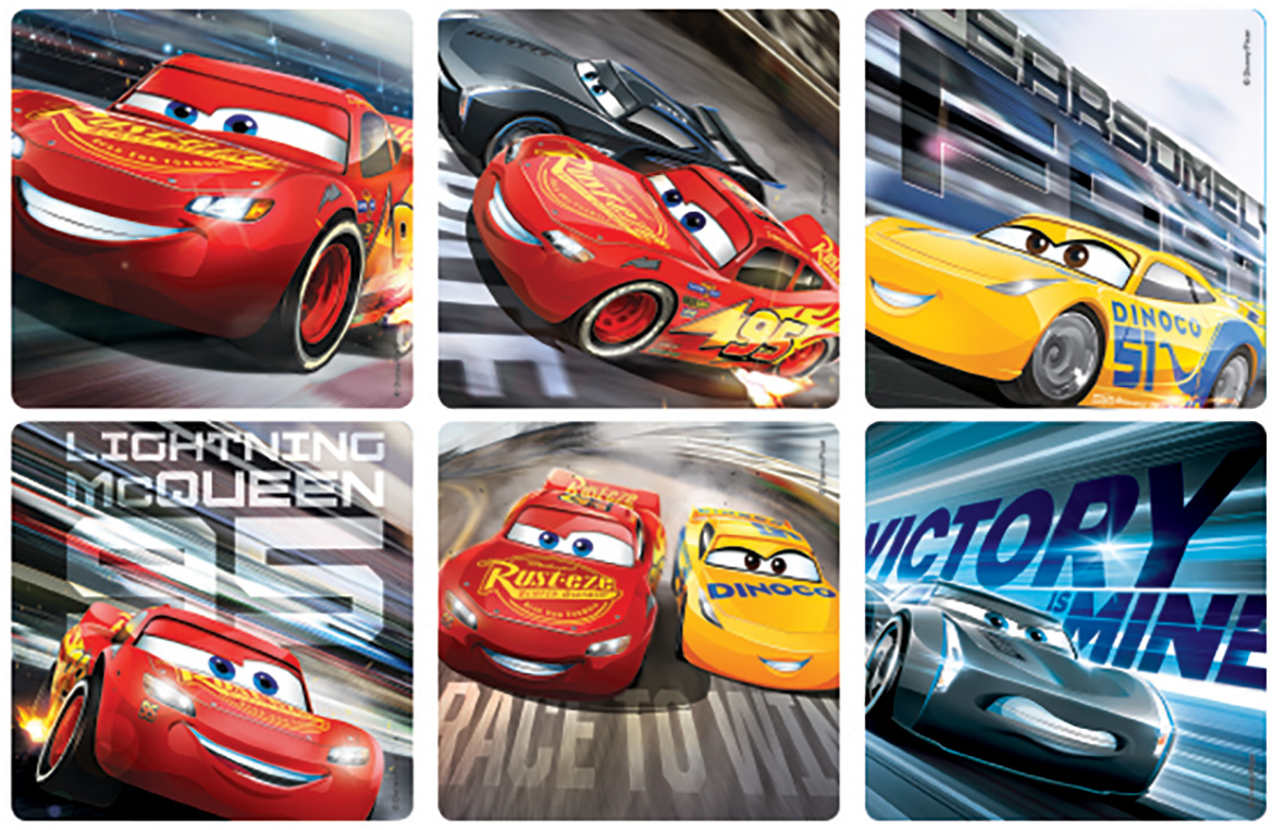 Stickers Cars 3 100pk