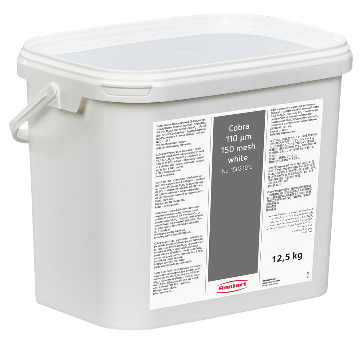 Cobra Alum Oxide Abrasive 50 Micron White 125Kg
