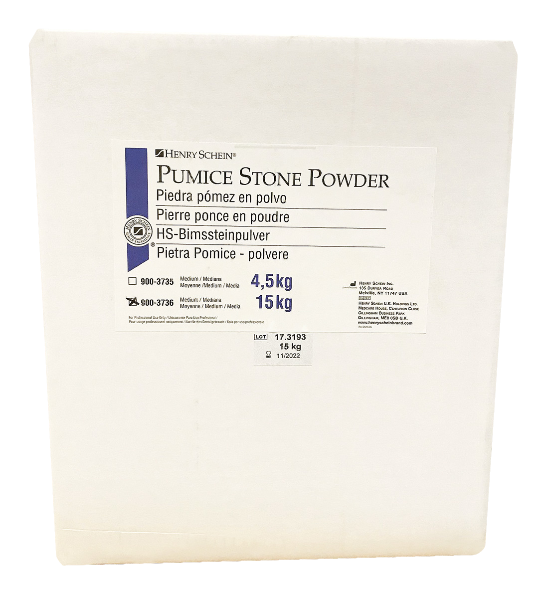 HS Laboratory Pumice Medium 15kg