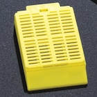 Tissue Embedding Cassette Yellow Attached Lid Rectangular 1000/Case