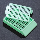 Tissue Embedding Cassette Green Attached Lid Rectangular 1000/Case