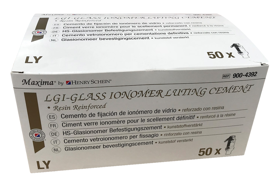 HS Maxima Resin Modified Luting Glass Ionomer Cement Caps 50pk - LGI