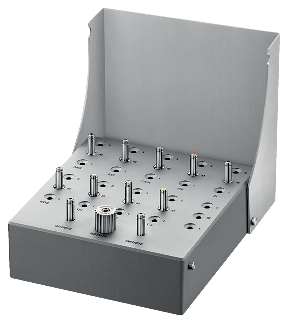 Sidekick implant drivers set, inclu. 9 tips 13 mm,