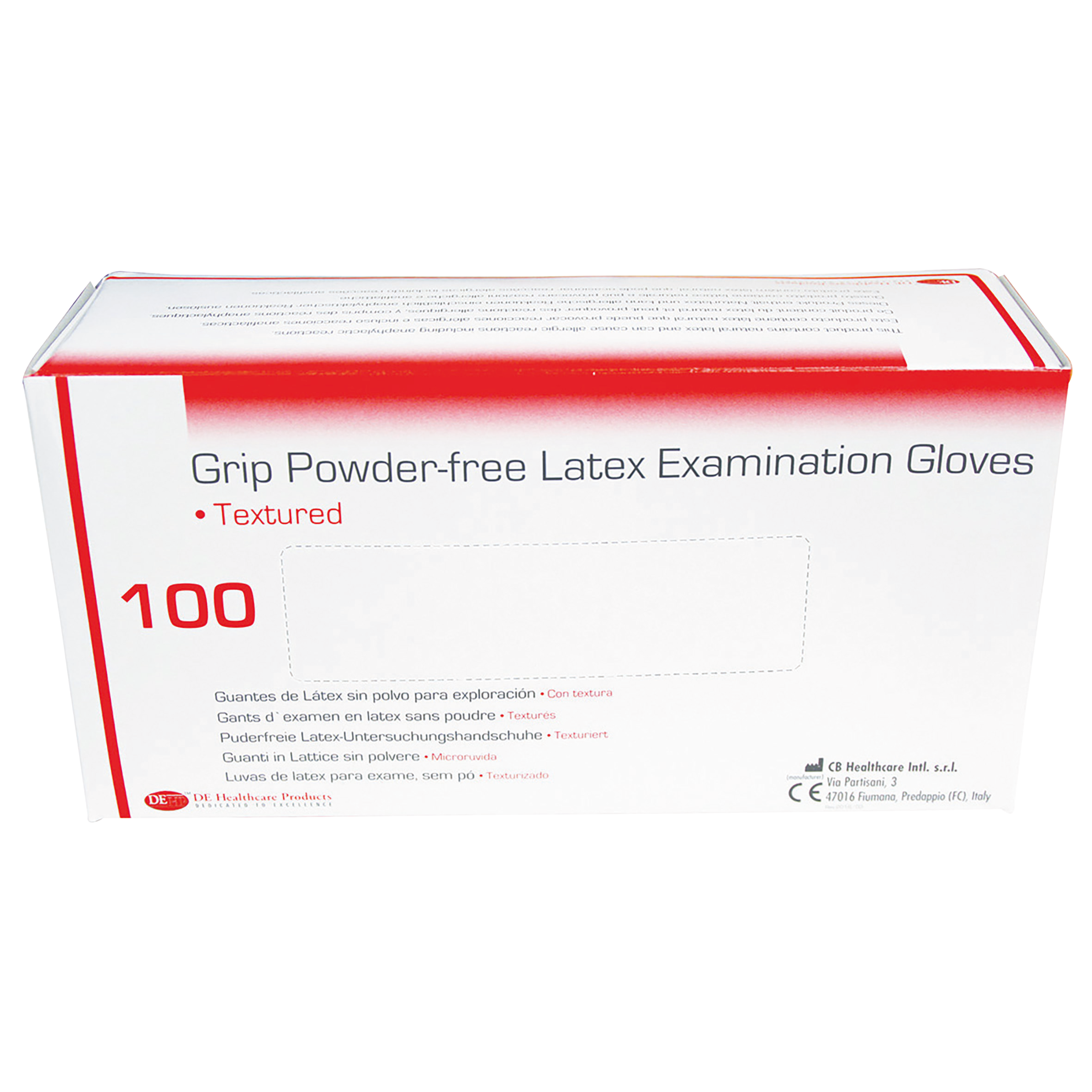 DEHP Gloves Latex Grip Powder-Free Small 100pk