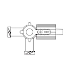 Discofix 3-Way Stopcock Priming Volume 0.26mL Female Luer Lock/Spin Connector Ea
