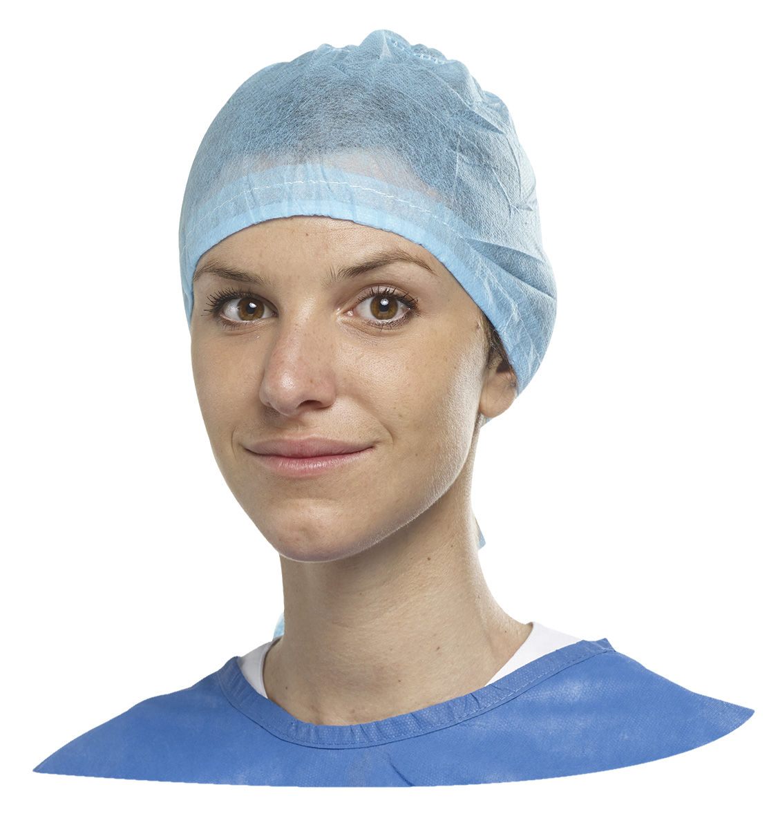 Water-Repellent Cap Non-Sterile Light Blue 100pk