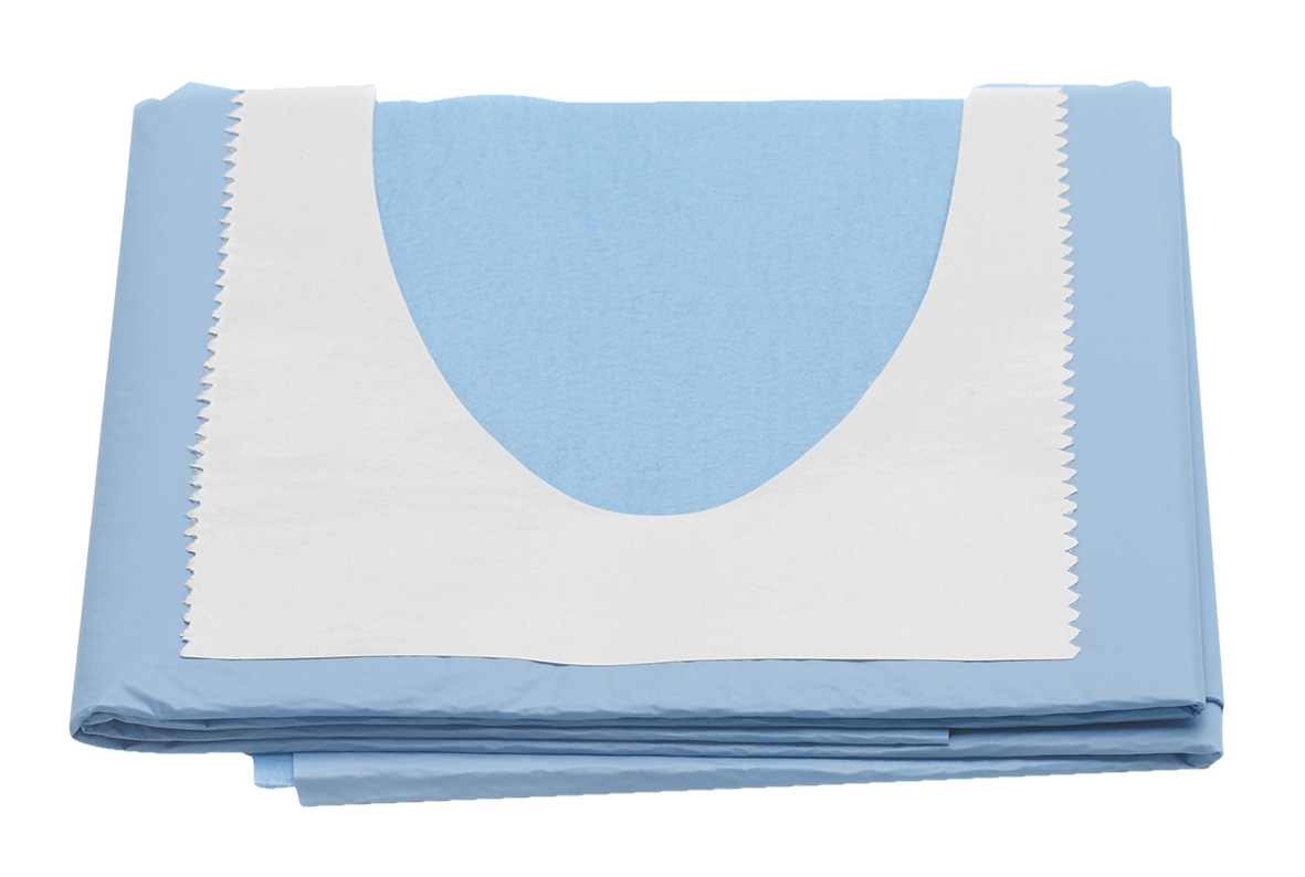 Absorbent Drape UCut/Adhesive 100x150/6.5x30 25pk
