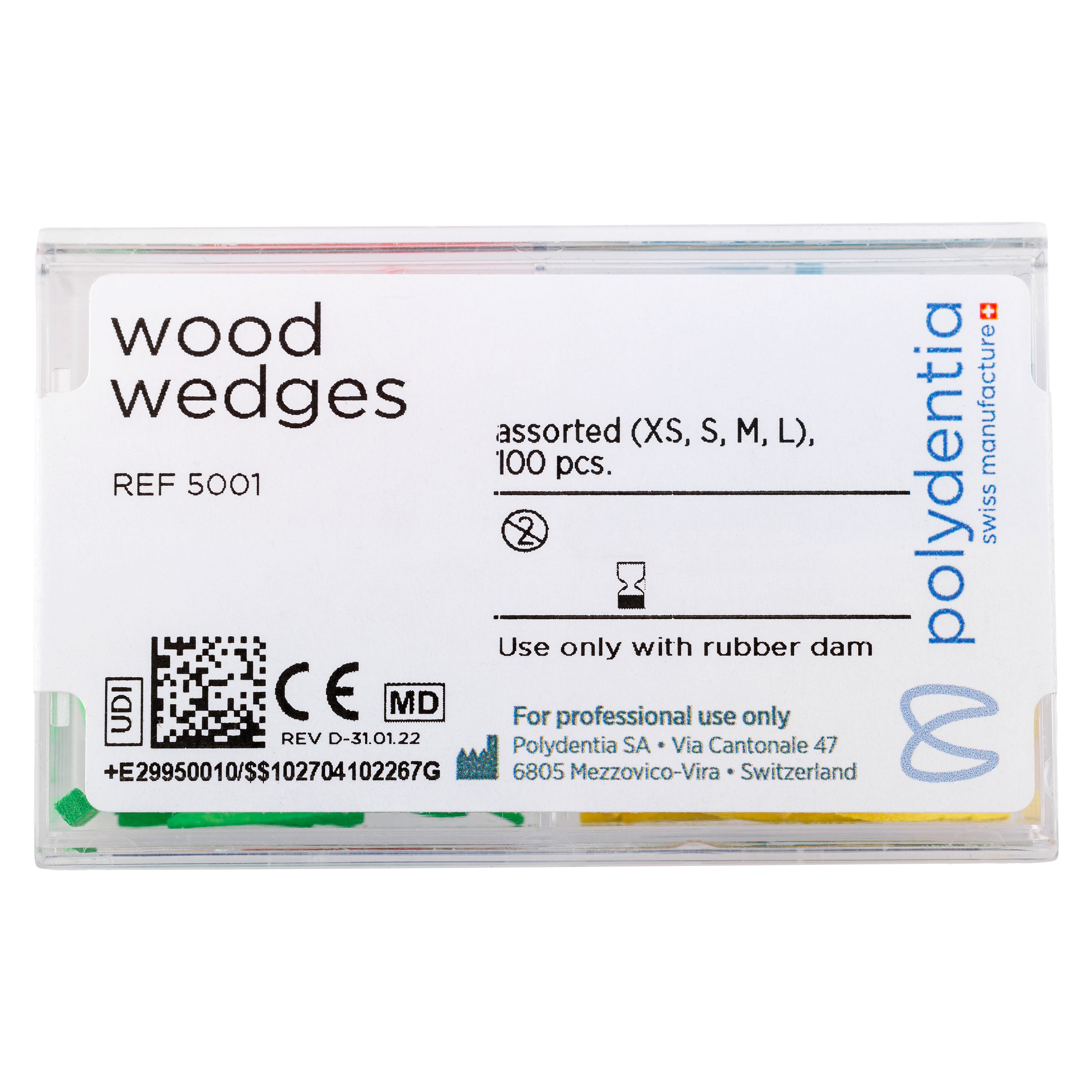 Wood Wedges Assorted 100pk