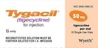 Tygacil Injection 50mg/vl Powder SDV 10/Package