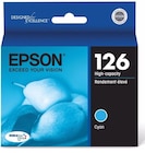 Epson 126 T126220 Ultra High-Capacity Cyan Ink Cartridge Ea