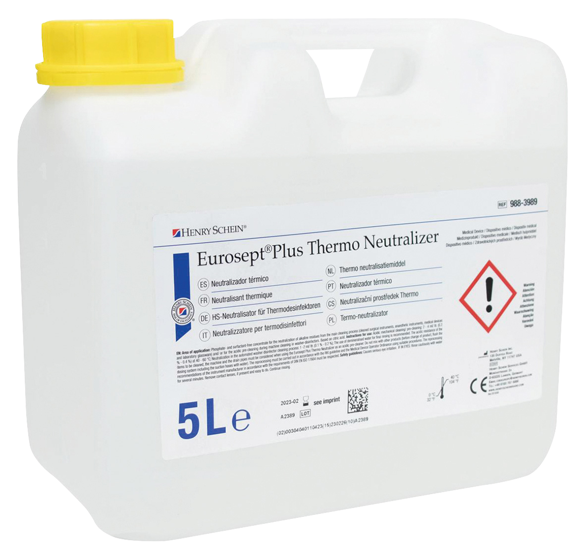 HS EuroSept Plus Thermo Neutralizer 5L - *****NOT COMPATIBLE with previous version**
