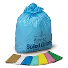 Laundry/Linen Bag 1-1/10mil 38x45" Red/Yellow Star Seal Plastic 250/Ca