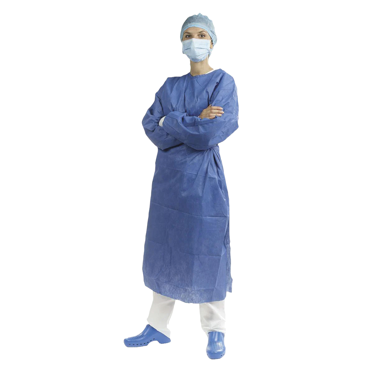 Non-Sterile Microfibre Gown Size Medium 12pk