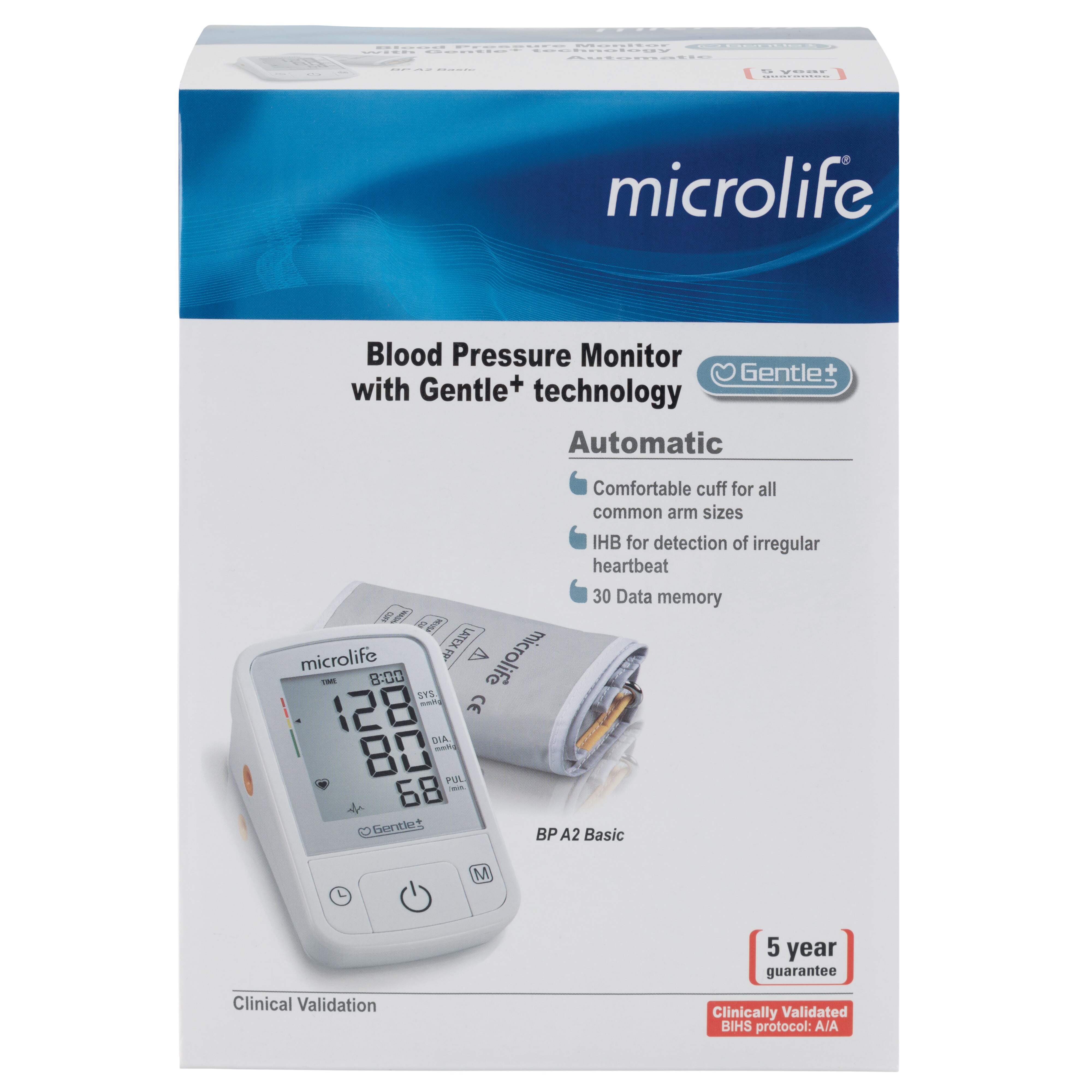 Microlife A2 Basic Blood Pressure Monitor With Gentle technology