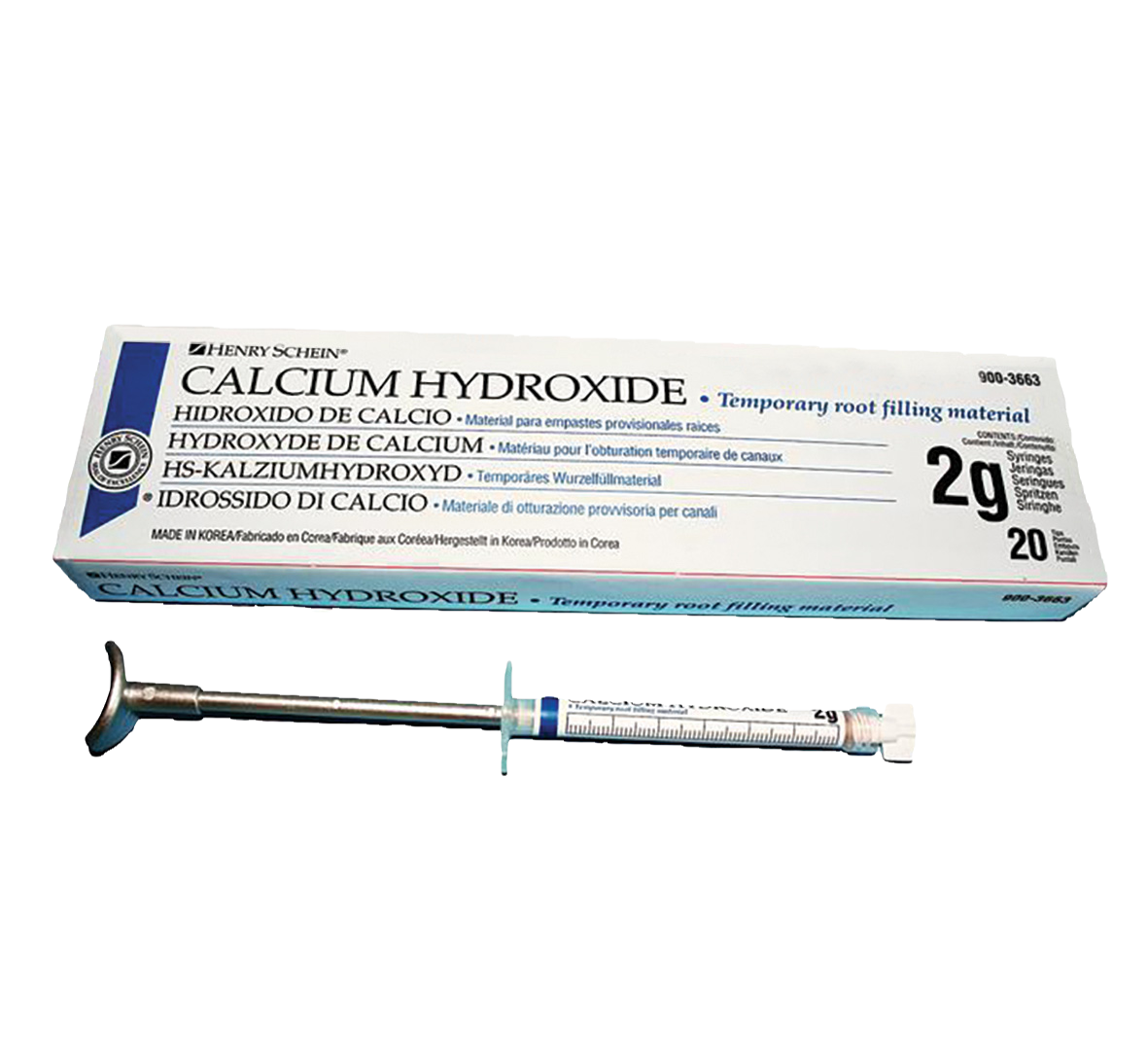 HS Calcium Hydroxide Non-Setting 2g Syr/20 Tips