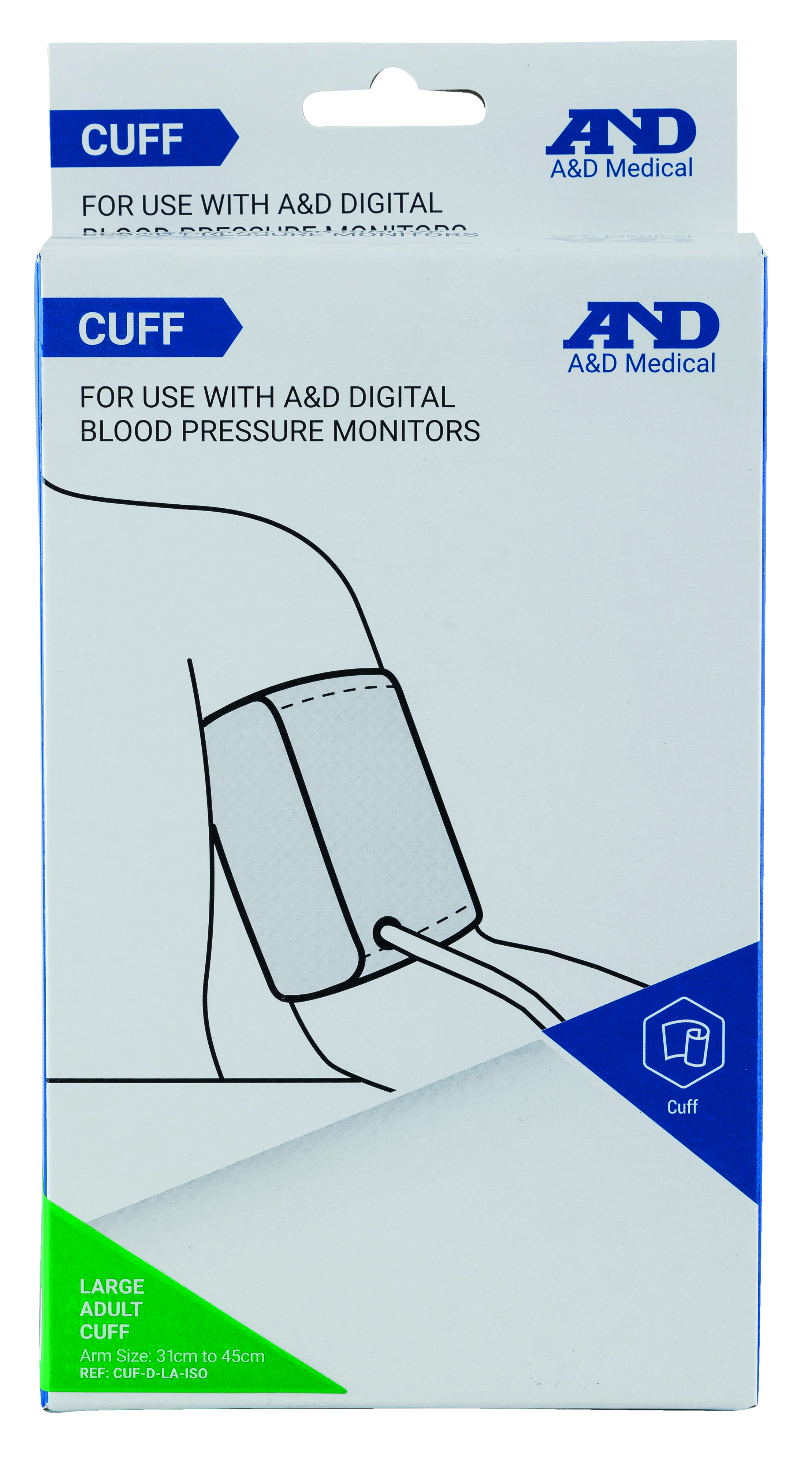 UASeries Blood Pressure Cuff Slim Fit Large 3145cm with ISO Connector