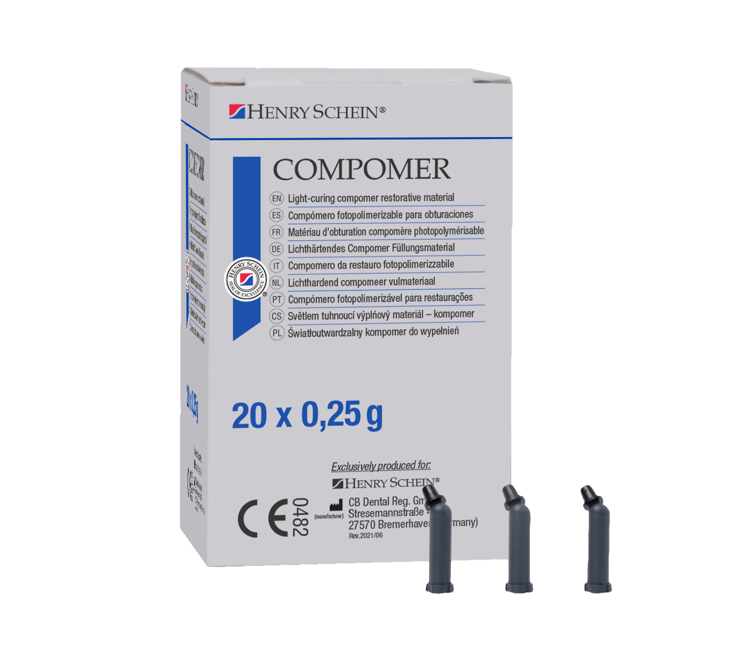Henry Schein HS Compomer A3 0.25g 20pk 9884423 - Henry Schein - UK
