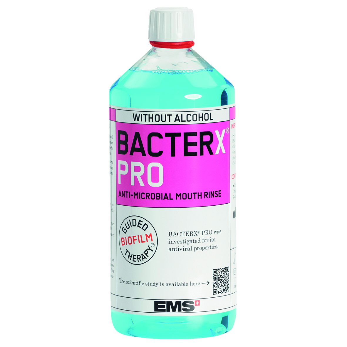 4x BacterX pro without Alcohol 1000 mL