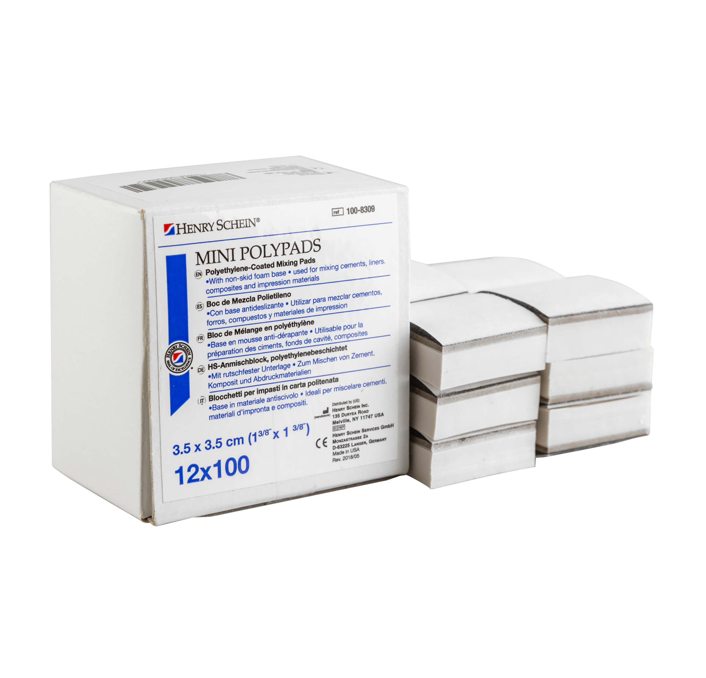 HS Polypad 3.5 x 3.5cm 100 Sheets 12pk