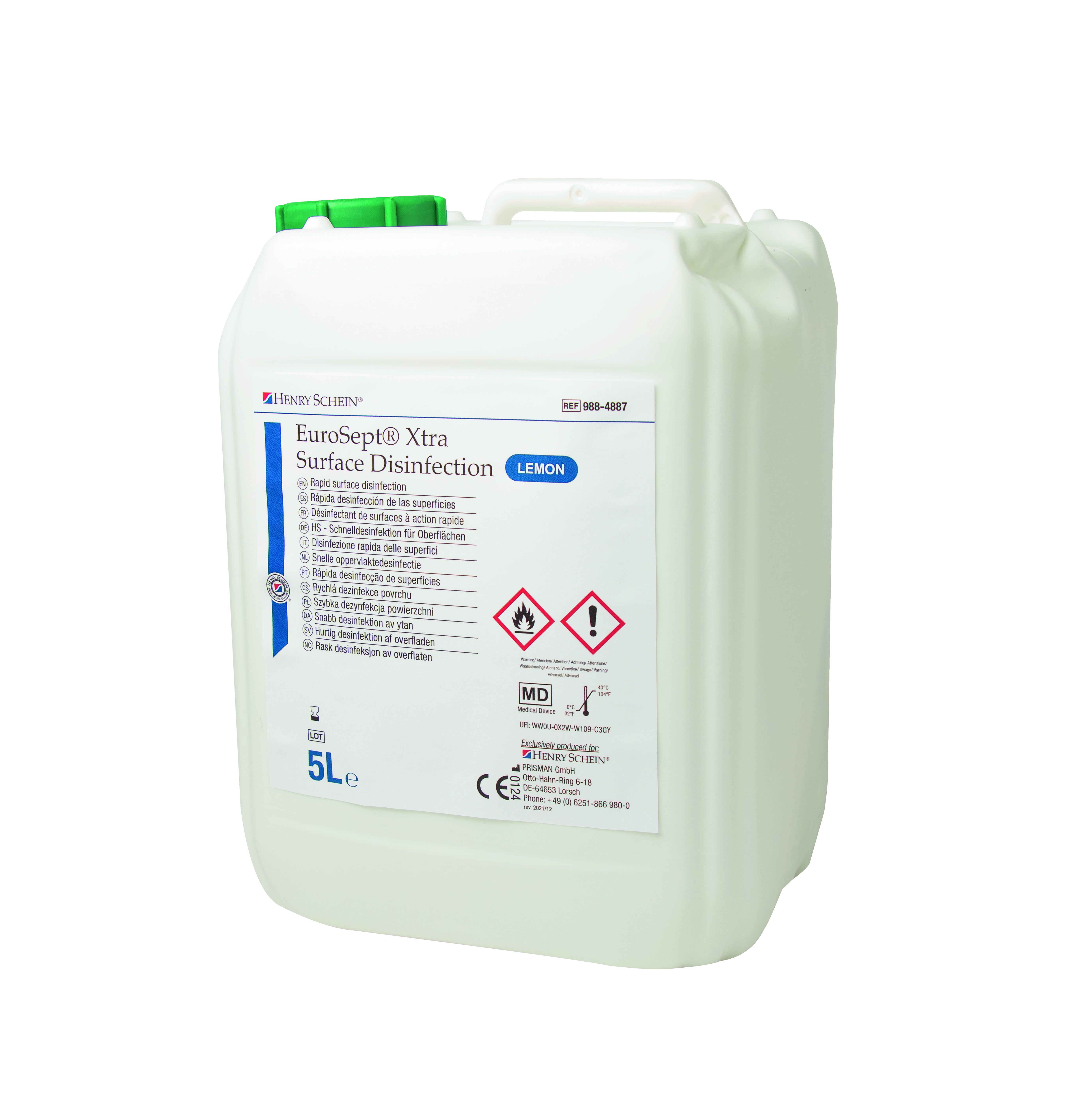 HS Eurosept Xtra Surface Disinfection Lemon 5L