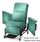 85 Series Transport Recliner Vinyl 300lb Capacity Baha Brown Ea