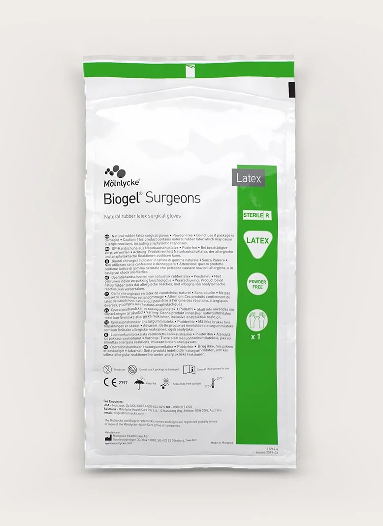 Biogel Biogel Sterile Latex Gloves Powder Free 8 5 50pk CON977 Henry biogel-biogel-sterile-latex-gloves-powder-free-8-5-50pk-con977-henry