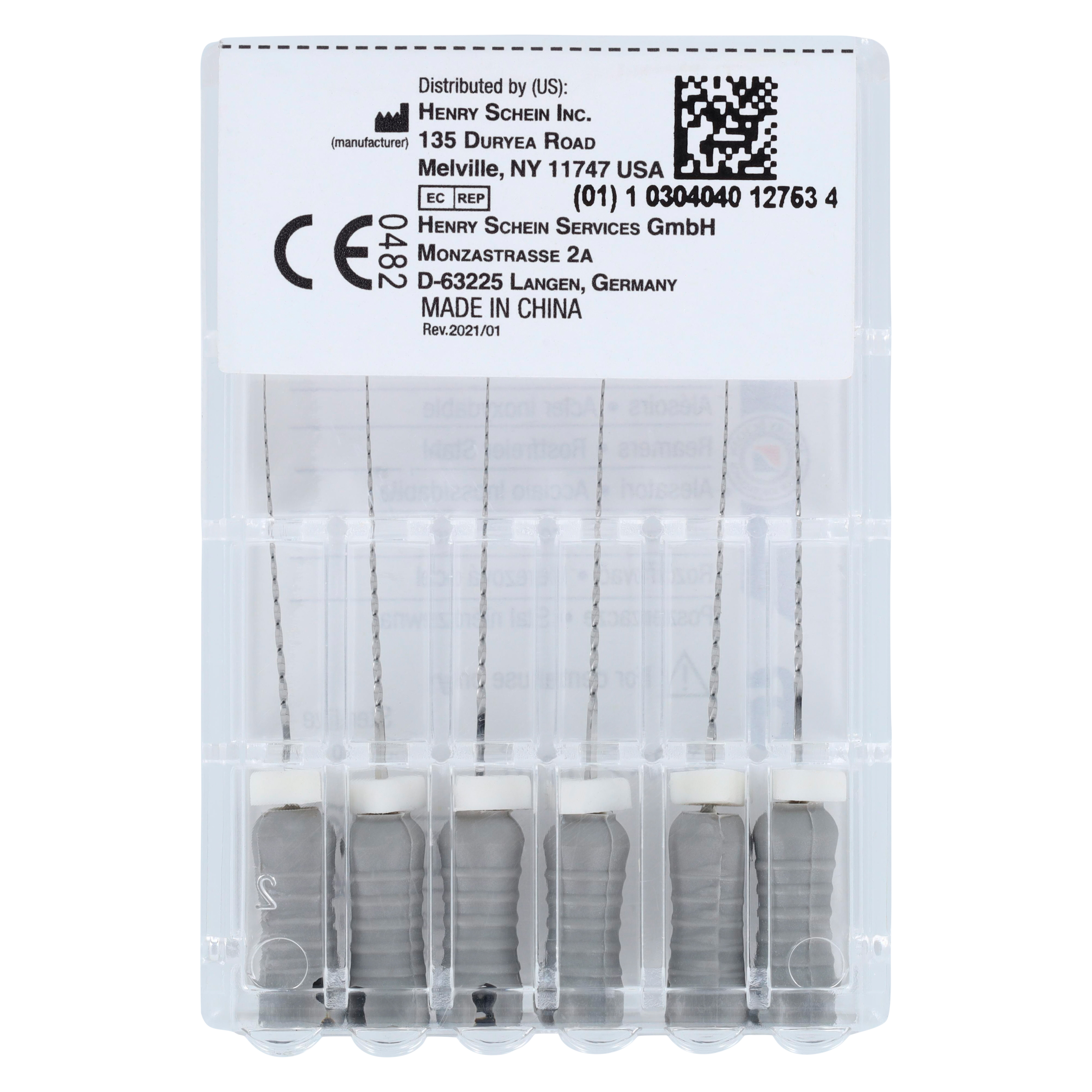 HS Endoflex Reamers 21mm Size 08 6pk