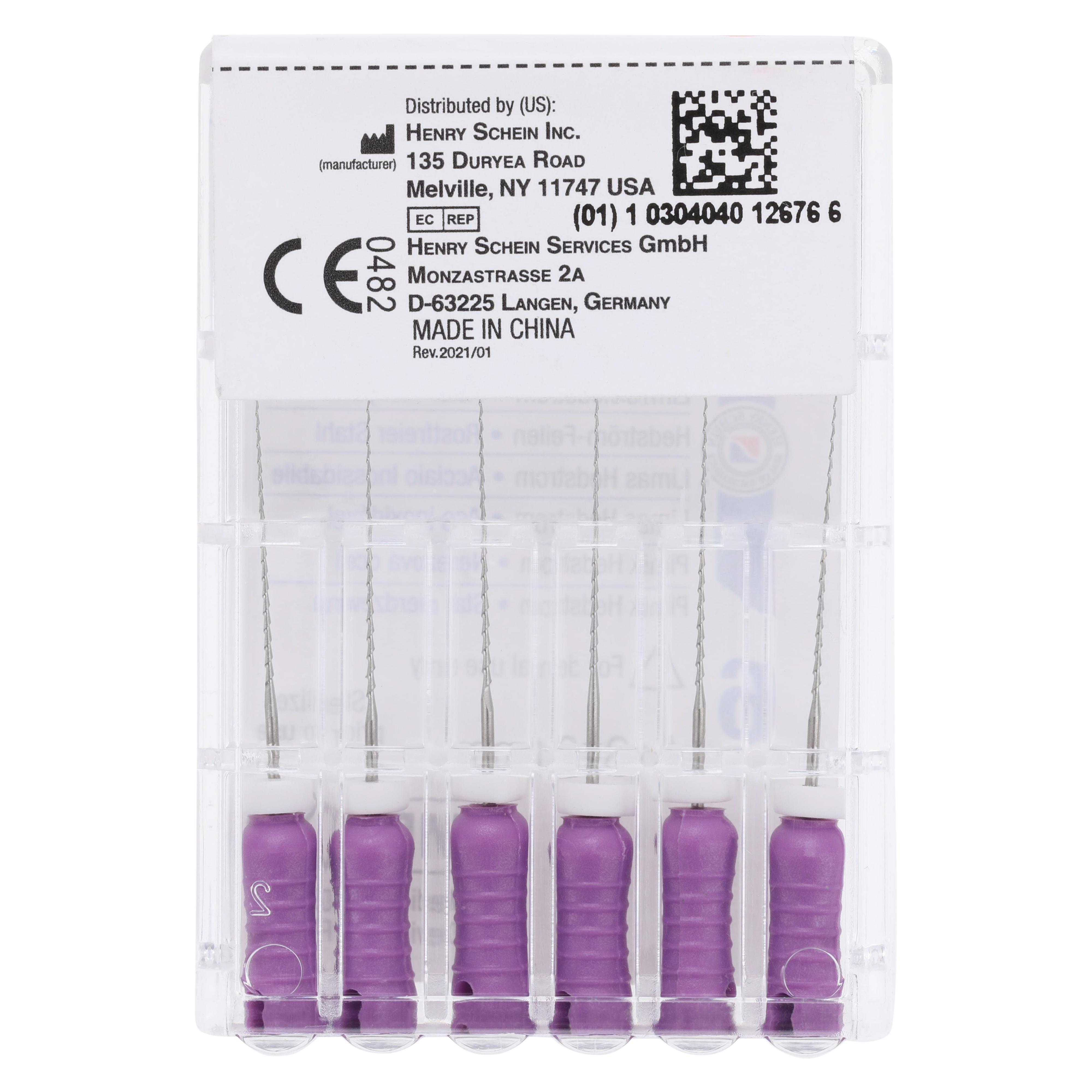 HS Endoflex H Files 21mm Size 10 6pk