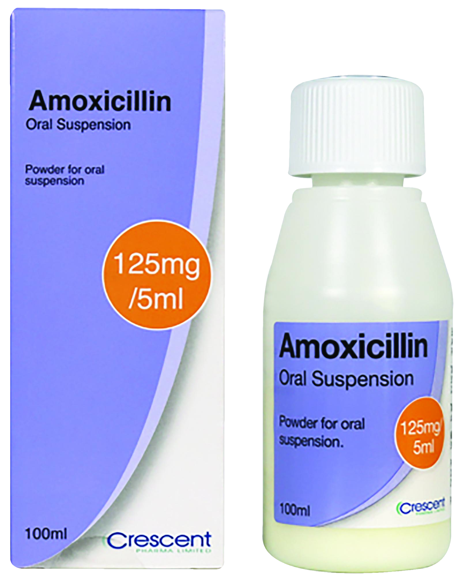 Crescent Pharma Amoxicillan Suspension With Sugar 125mg 5ml 100ml ...