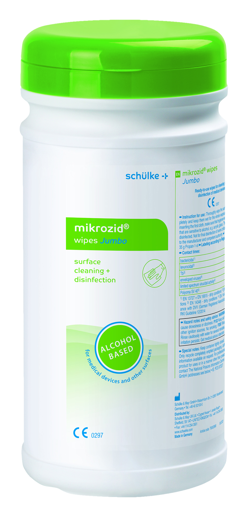 Mikrozid Alcohol Wipes Tub 220pk