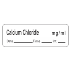 Label Calcium Chloride 1.5x.5 White 600/Rl 600/Rl