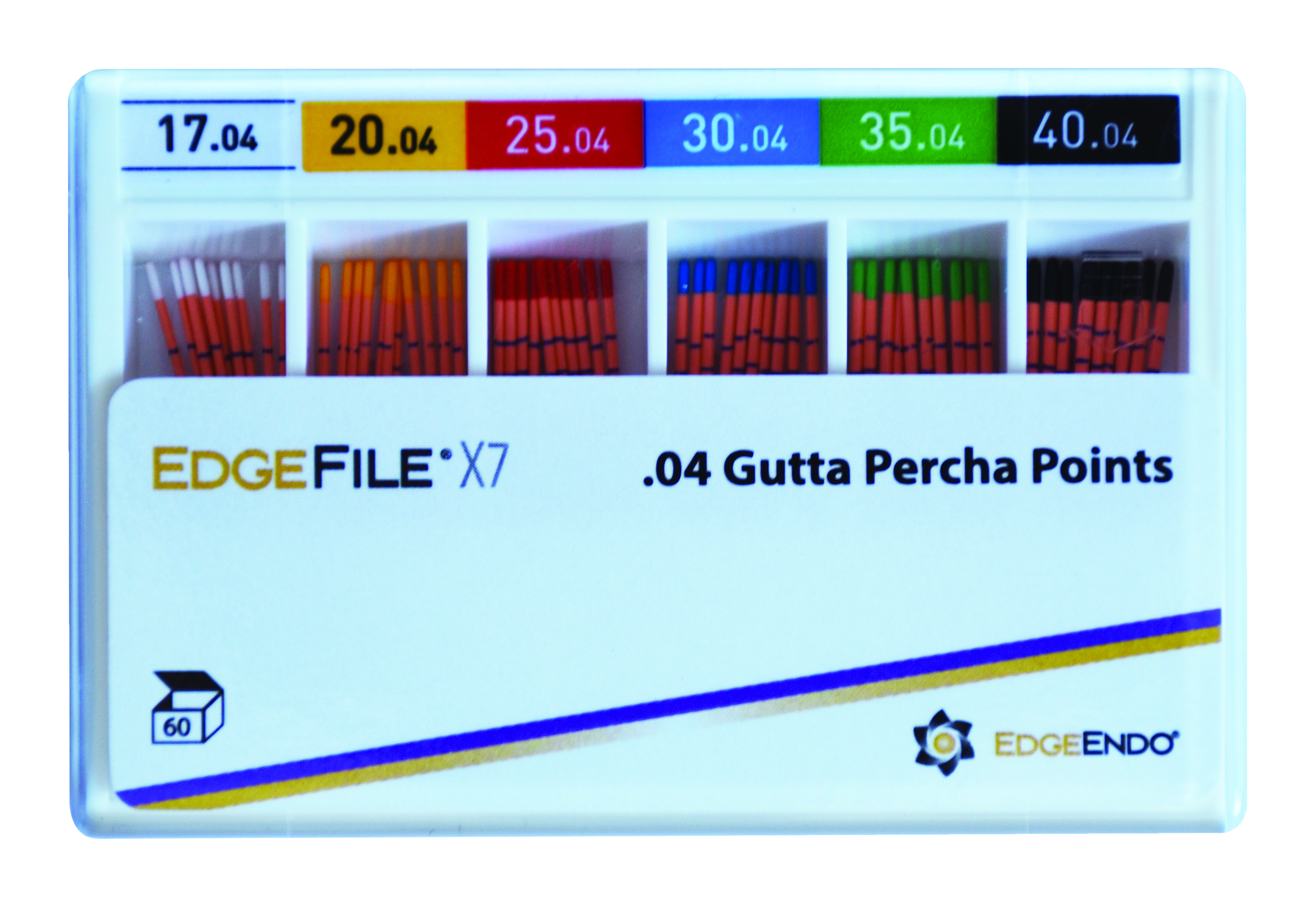 US Endodontics LLC Edge X7 Gutta Percha Points 25 04 60pk 1211651 us-endodontics-llc-edge-x7-gutta-percha-points-25-04-60pk-1211651