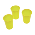 HS Drinking Cup Yellow 200ml 3000pk