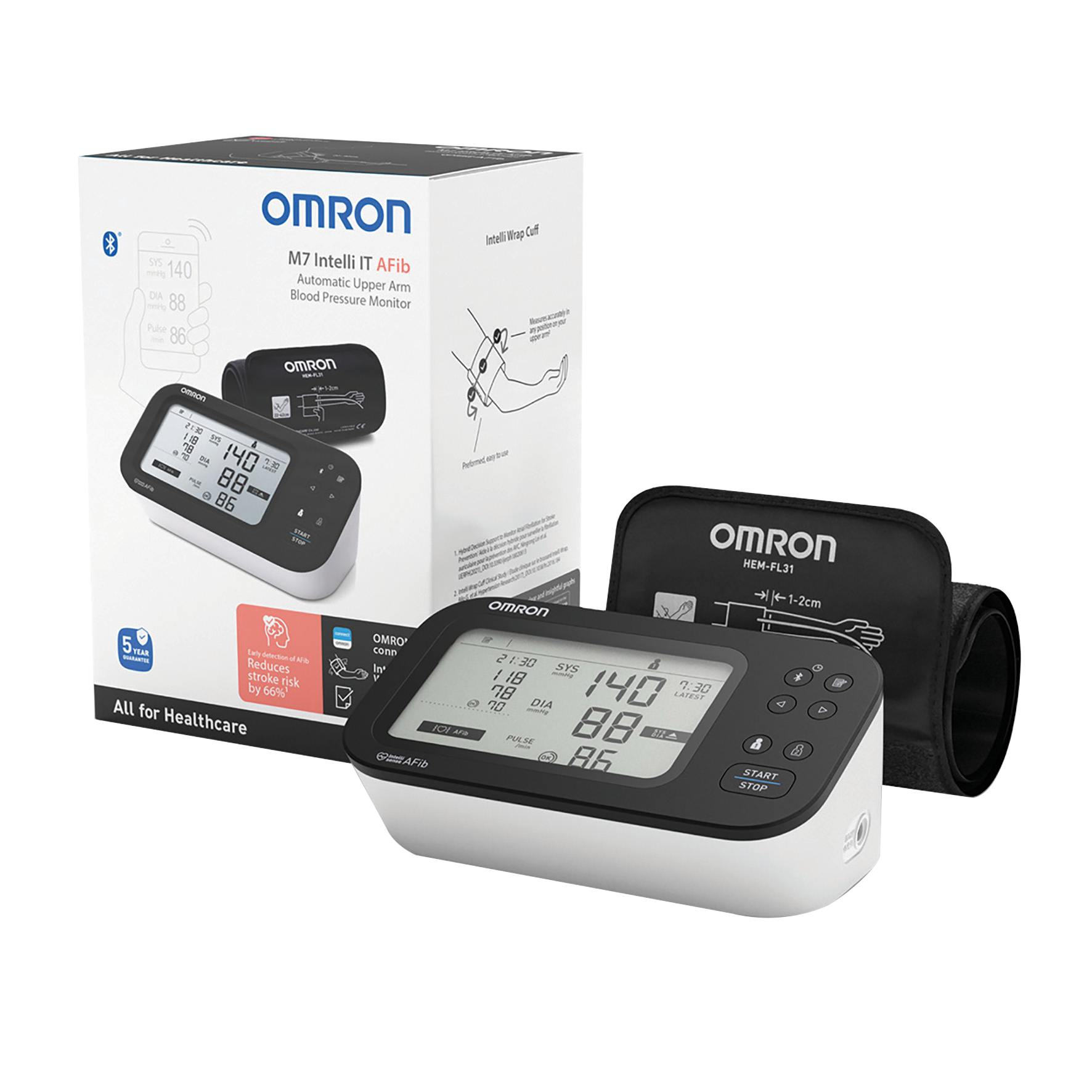M7 Intelli IT Arm Blood Pressure Monitor Afib