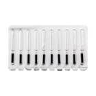 HS Barbed Broaches Sterile 25mm Size 6 Black 10pk
