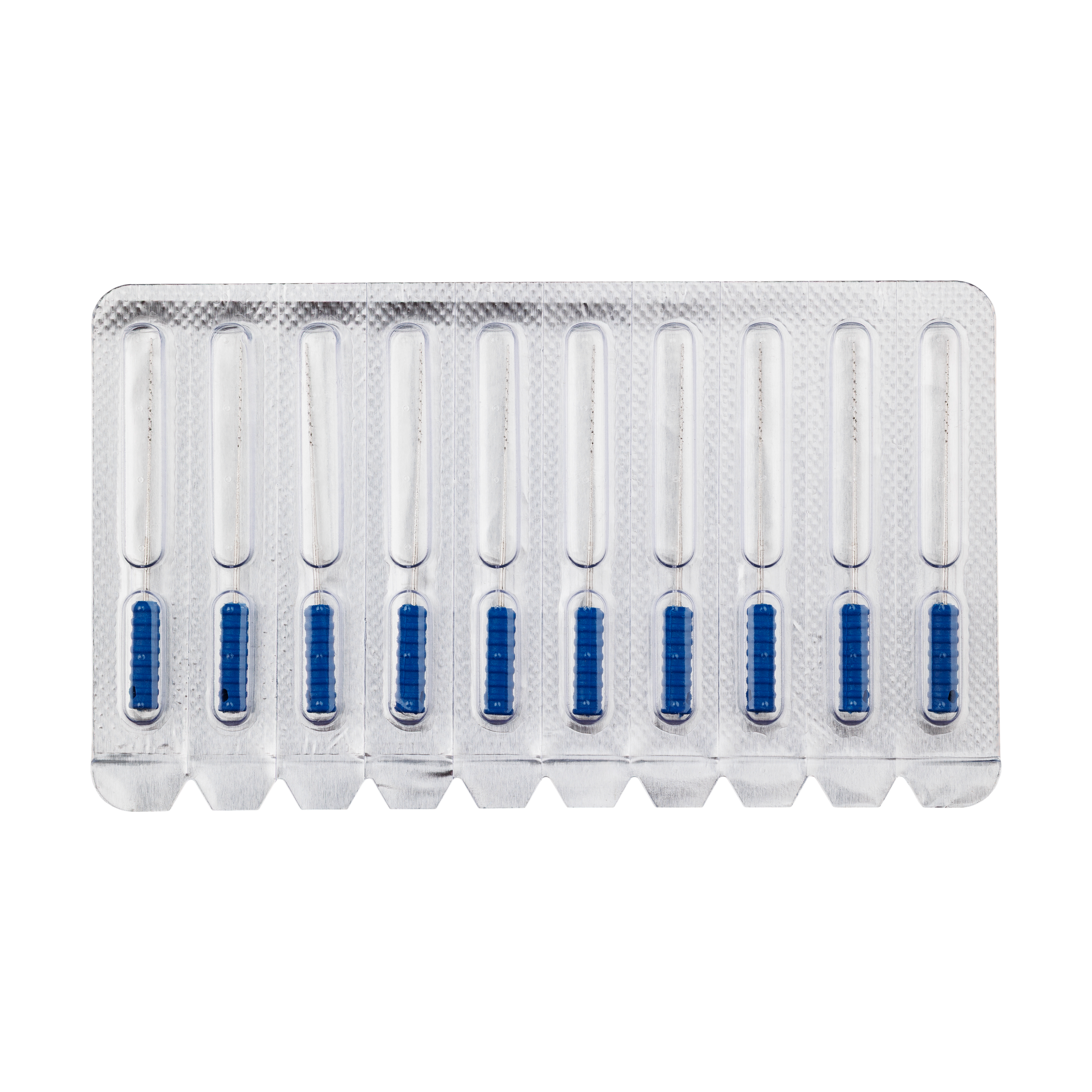DEHP Barbed Broaches Sterile 25mm Fine Blue 10pk