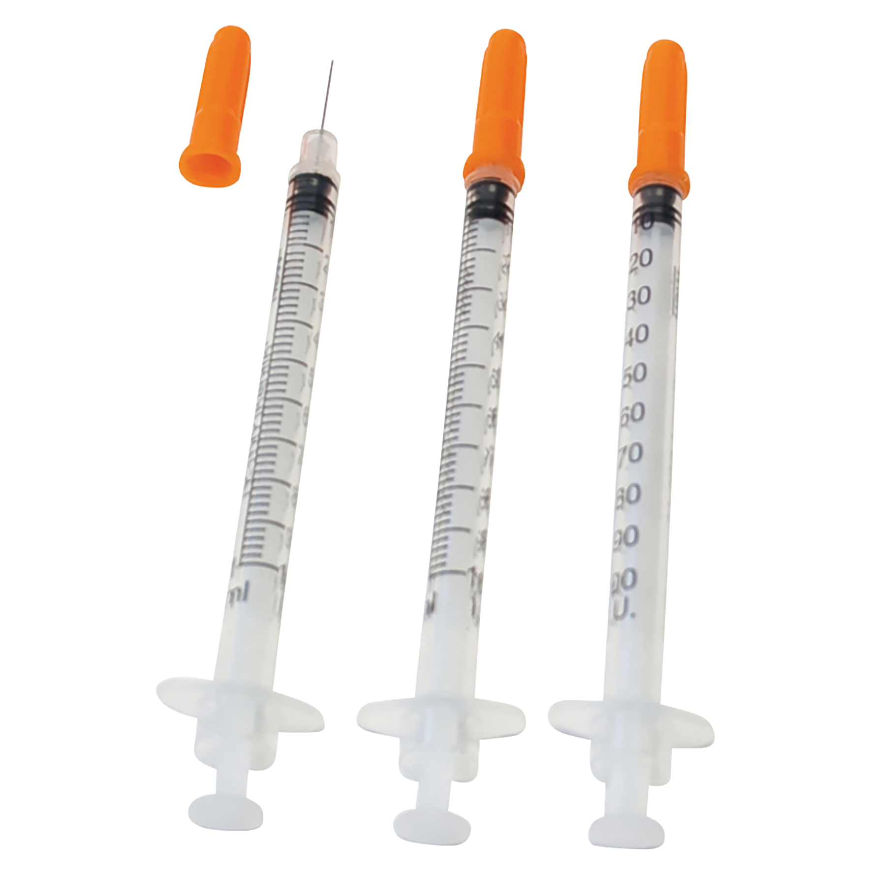 HS Disposable Insulin Syringe U100 30G x 1/2" 1ml 100pk
