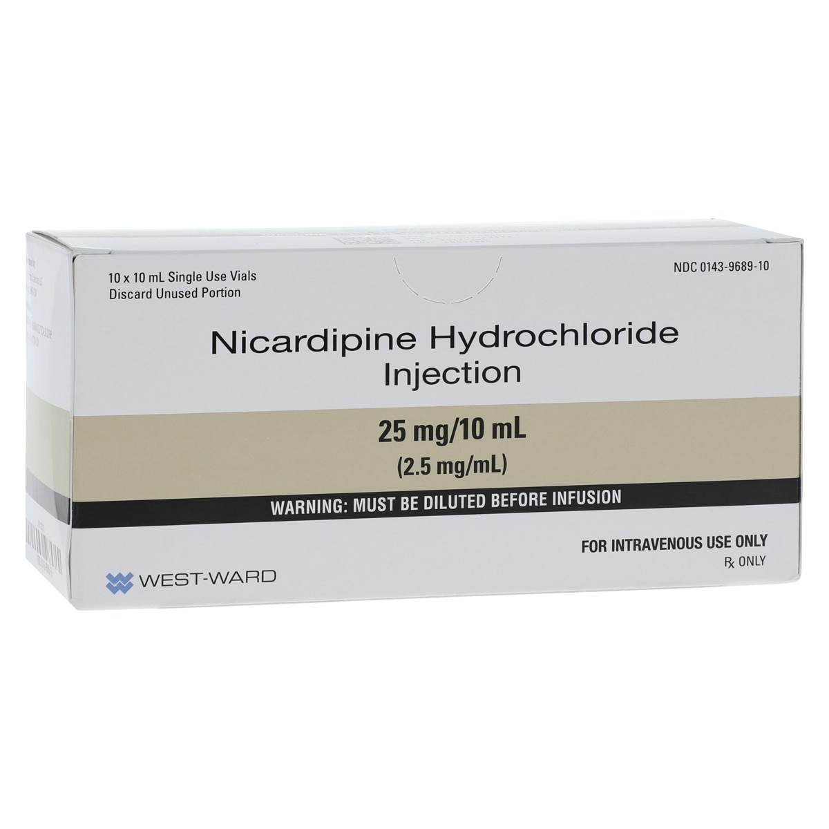 Nicardipine HCl Injection 25mg/mL SDV 10mL 10/Package