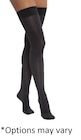 Opaque Compression Stocking Thigh High Small Black