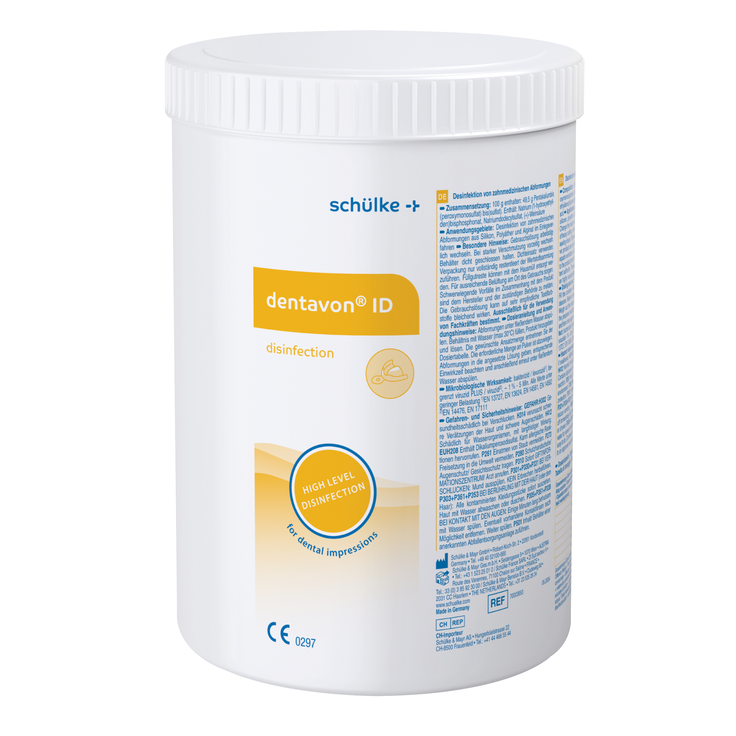 Dentavon ID Disinfectant Tub 900g