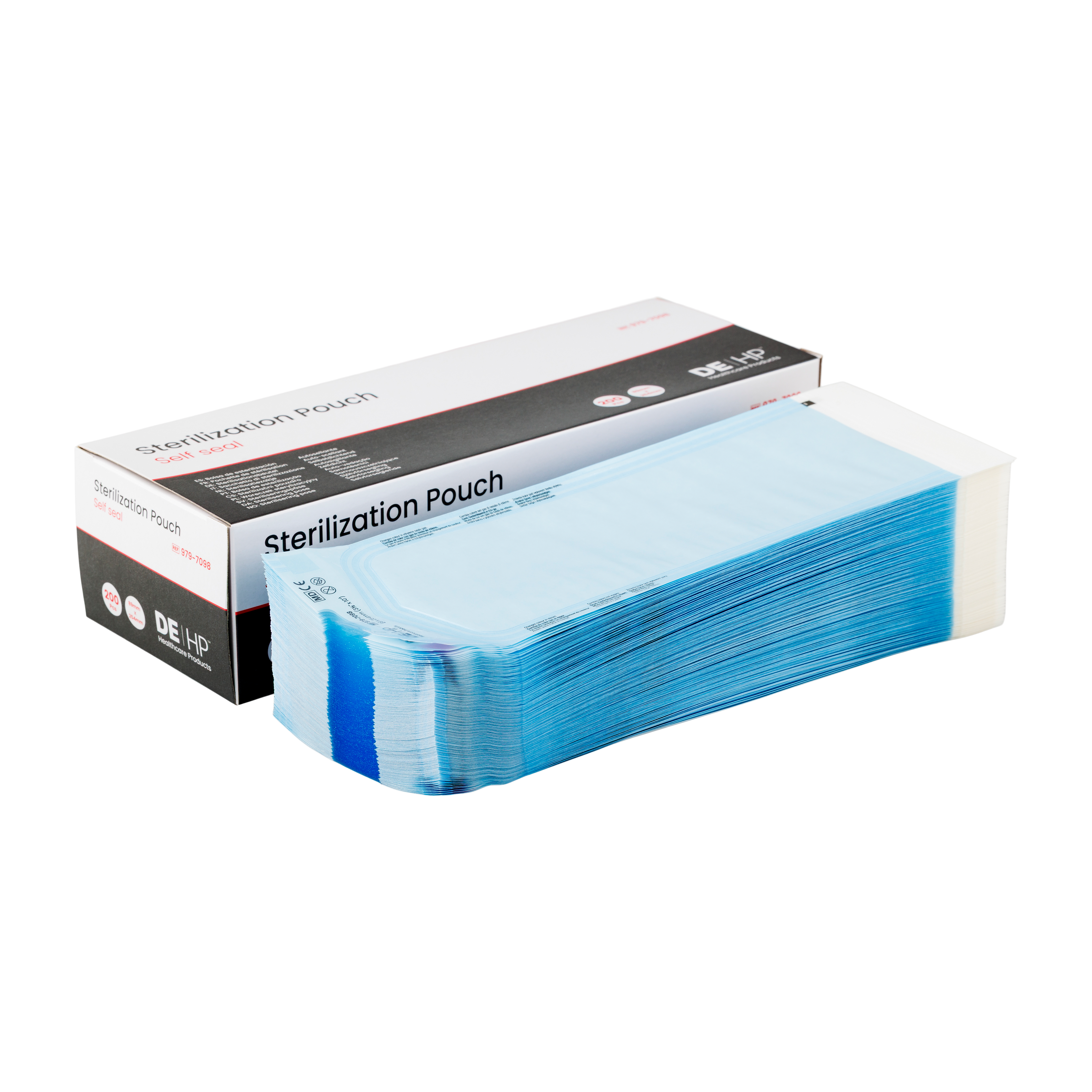 DEHP Self Seal Sterilisation Pouch 89 x 254mm 200pk