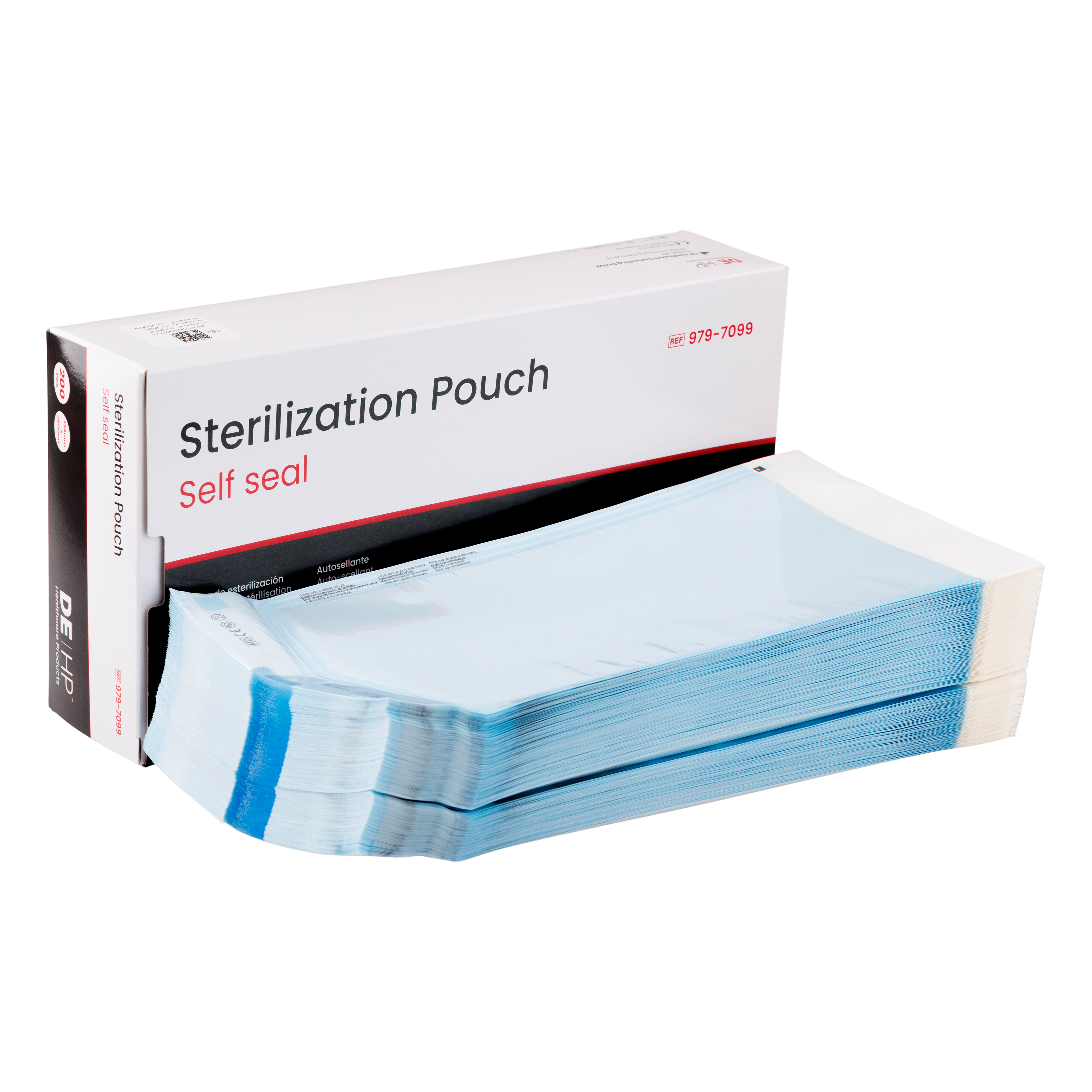 DEHP Self Seal Sterilisation Pouch 134 x 280mm 200pk