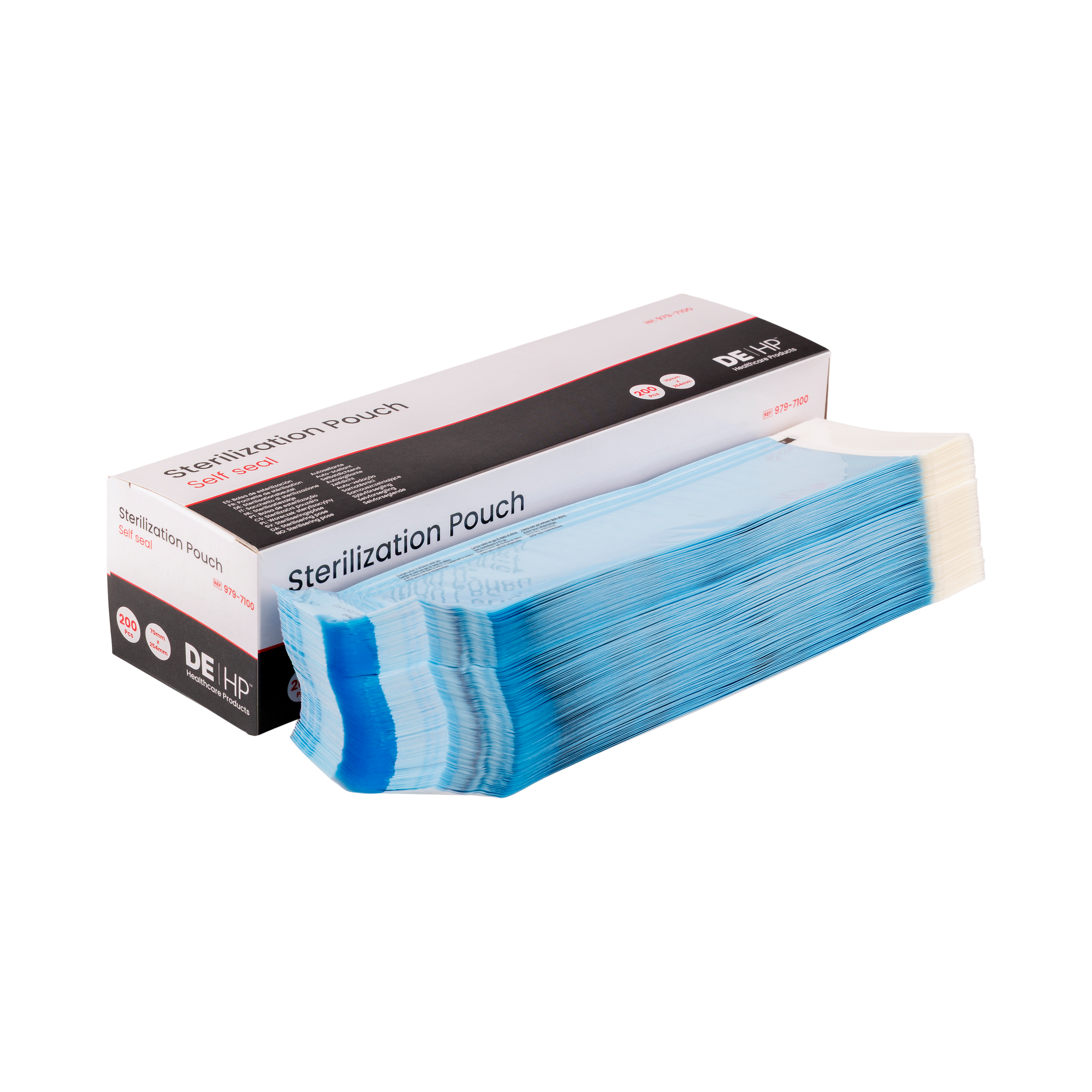 DEHP Self Seal Sterilisation Pouch 70 x 254mm 200pk